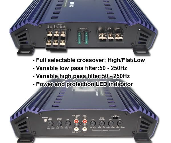 ORIGINAL MA AUDIO U.S.A MA503 3 Channel Stereo Subwoofer Amplifier